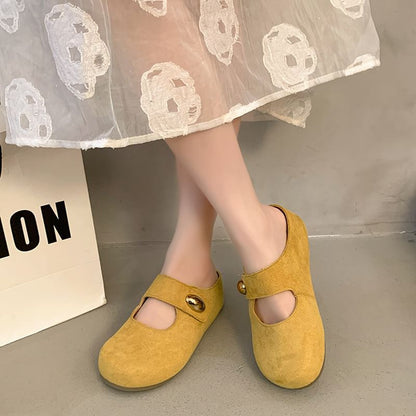 Jane Mary Round Shoes Toe