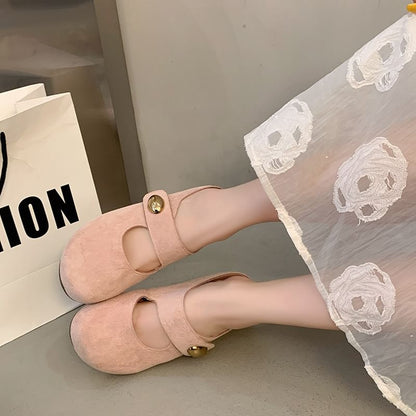 Jane Mary Round Shoes Toe