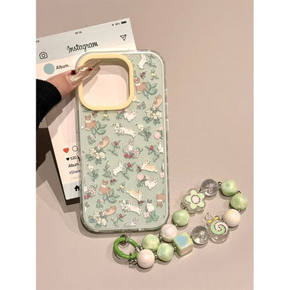 Rabbit Print Phone Case / Phone Strap / Set