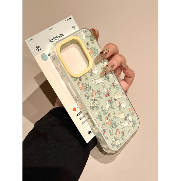Rabbit Print Phone Case / Phone Strap / Set