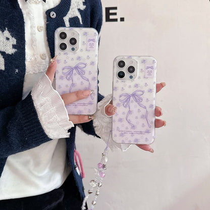 Bow Print Phone Case / Phone Strap / Set
