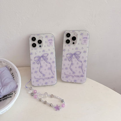 Bow Print Phone Case / Phone Strap / Set