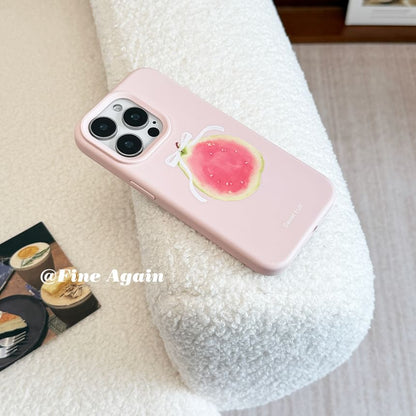 Printed Phone Case / Bead Phone Strap / Set