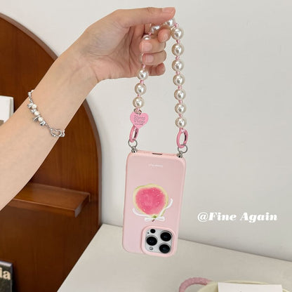 Printed Phone Case / Bead Phone Strap / Set