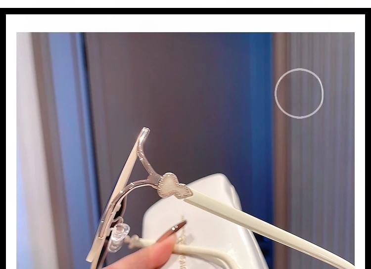 Oversized Square Metal Frame Polished Sunglasses / Case / Pouch / Cleaning Cloth / Set