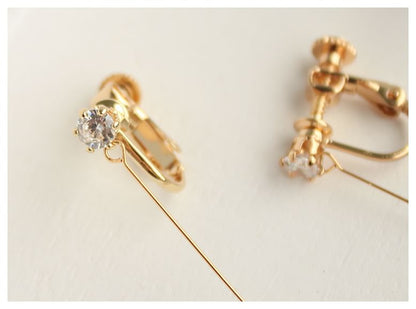 Heart Rhinestone Drop Earring