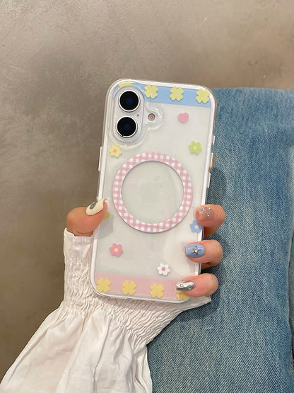 Floral Magnetic (Compatible with MagSafe) Phone Case / Stand / Set