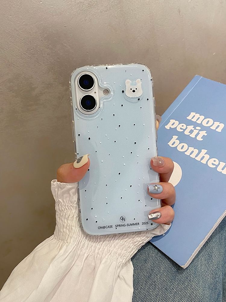 Dog Splattered Magnetic (Compatible with MagSafe) Phone Case / Stand / Set