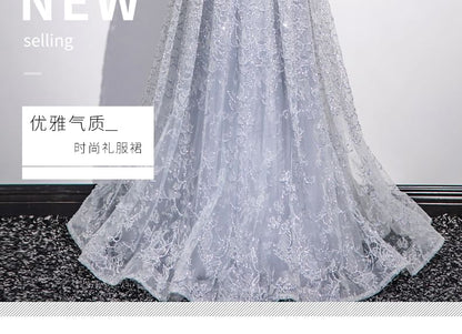 Short-Sleeve Gown Evening V-Neck Lace Plain Sheath