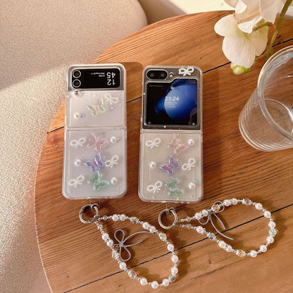 Butterfly Phone Case Strap / Set- Samsung Flip