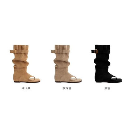 Thong Buckled Sandals