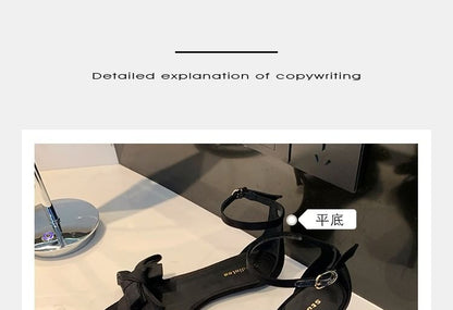 Ankle Strap Bow Sandals (Various Designs)