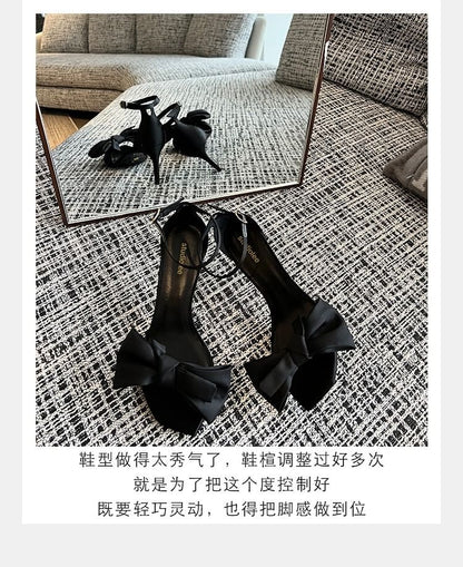 Ankle Strap Bow Sandals (Various Designs)