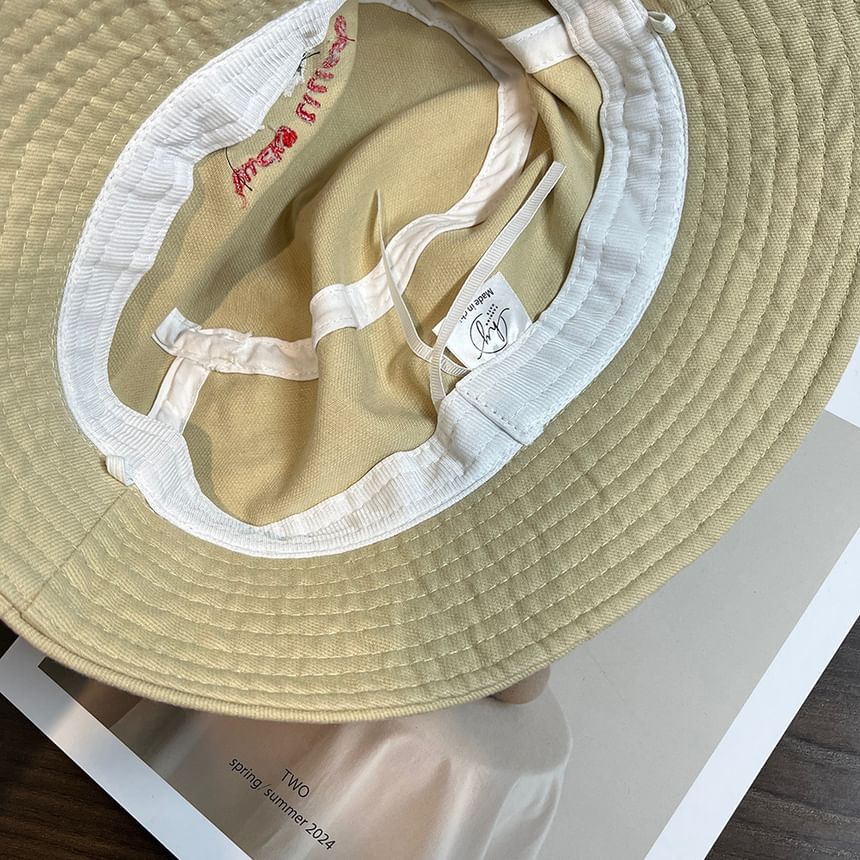 Embroidered Dog Bucket Hat