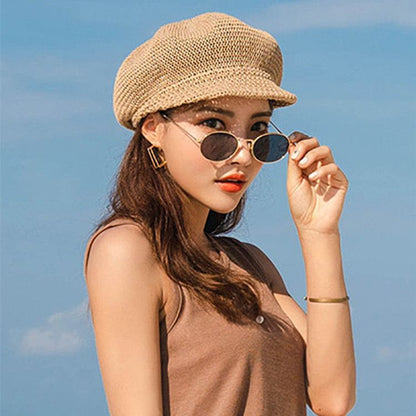 Plain Straw Beret