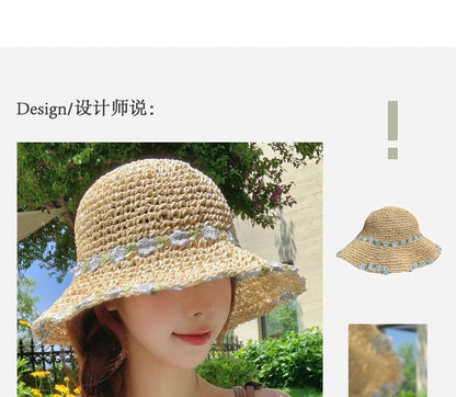 Floral Straw Sun Hat