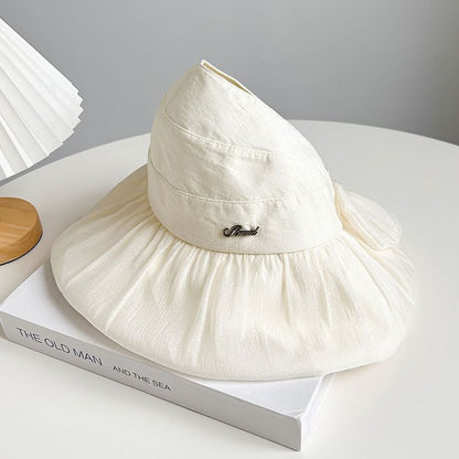 Plain Lettering Sun Hat