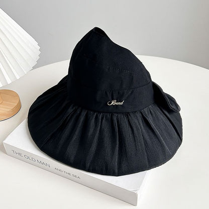 Plain Lettering Sun Hat