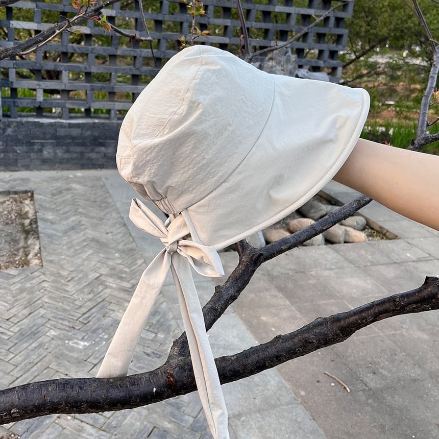 Plain Bow Bucket Hat