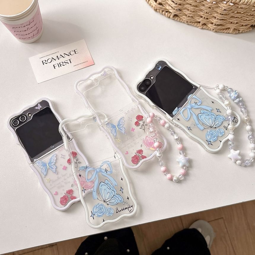 Rose Butterfly Phone Case / Strap / Set