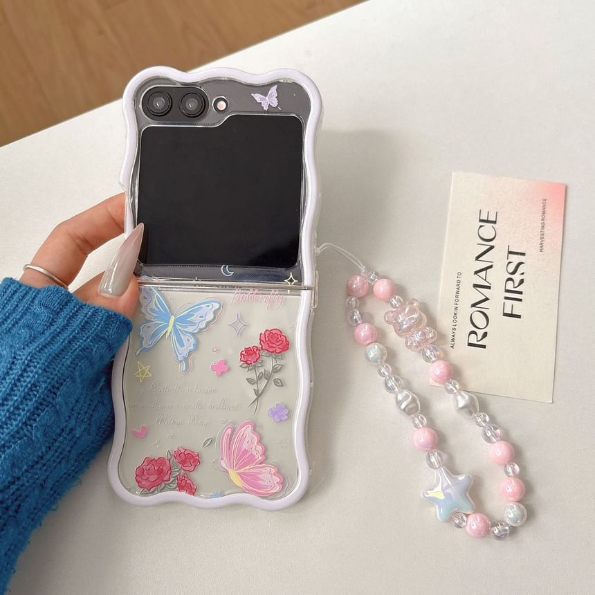 Rose Butterfly Phone Case / Strap / Set