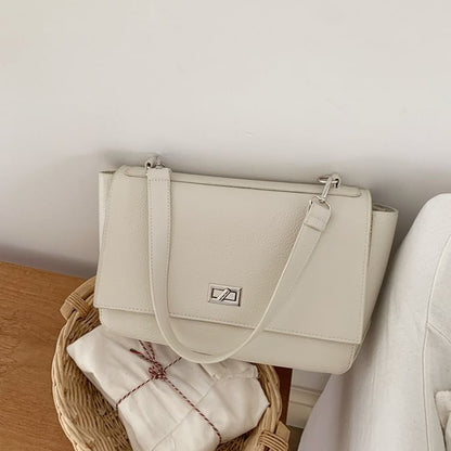 Faux Leather Satchel Bag