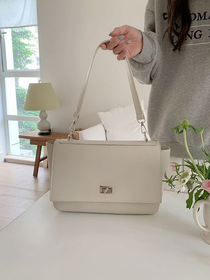 Faux Leather Satchel Bag