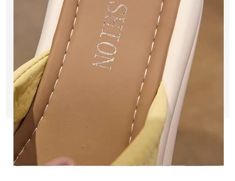 Platform Floral Slide Sandals