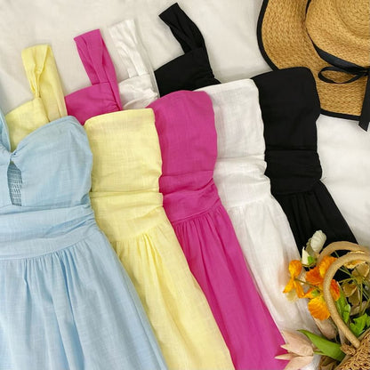 One Shoulder Keyhole Tiered A-Line Maxi Dress