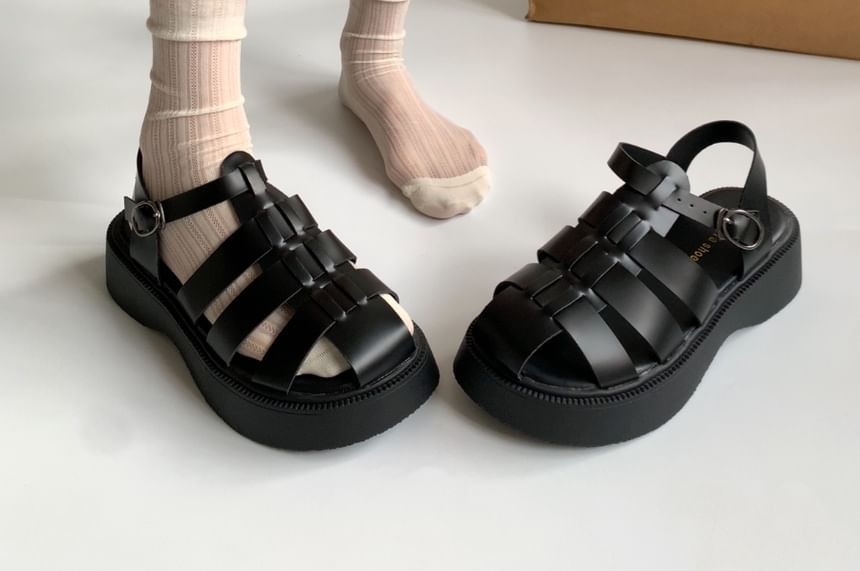 Platform Chunky Heel Roman Sandals