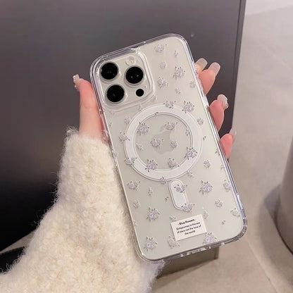 Floral Magnetic (Compatible with MagSafe) Phone Case / Card Holder / Set