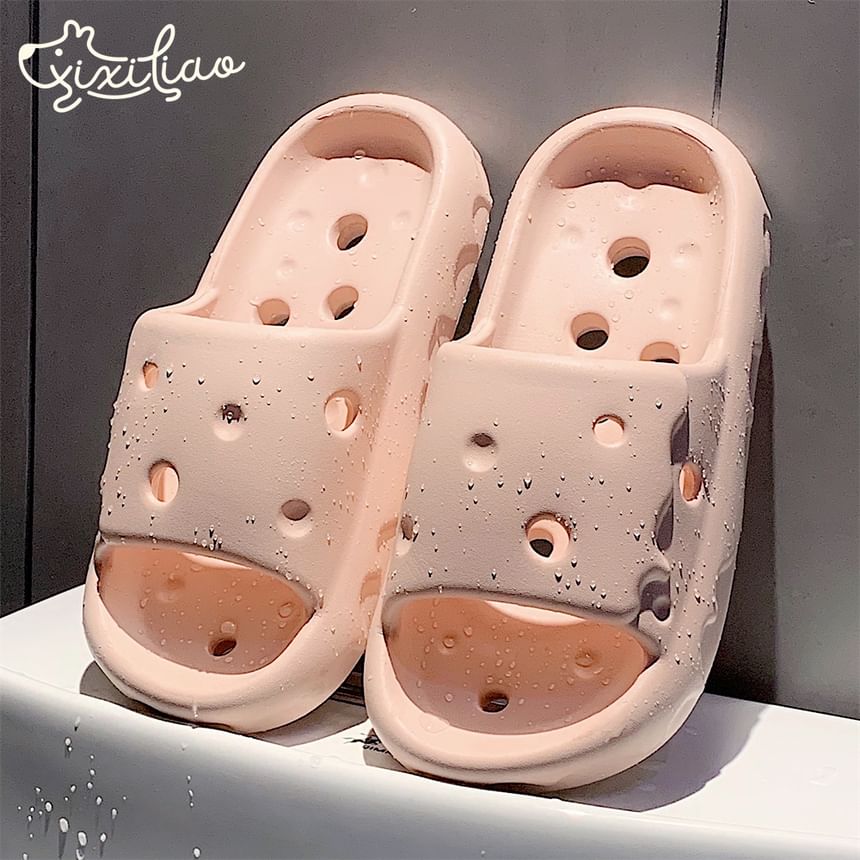 Couple Matching Plain Bathroom Home Slippers