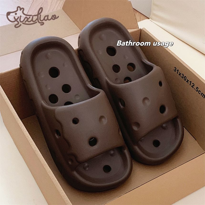 Couple Matching Plain Bathroom Home Slippers