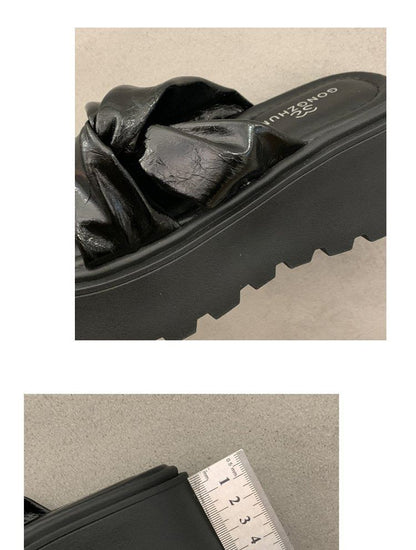 Sandals Platform Twisted Slide