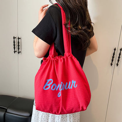 Tote Canvas Lettering Bag