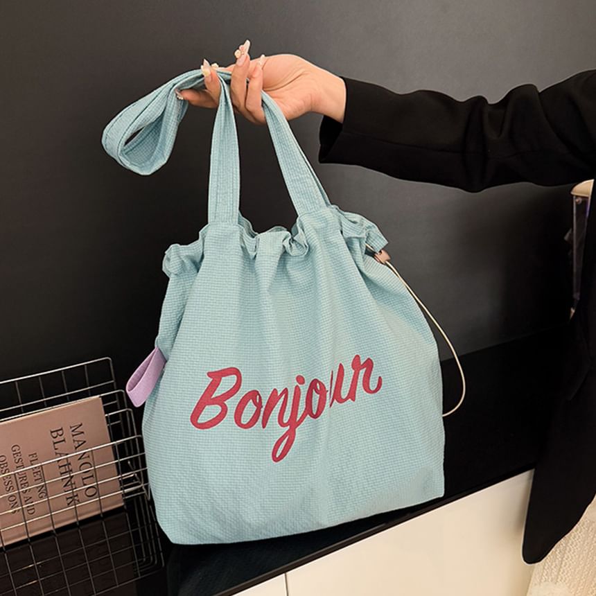 Tote Canvas Lettering Bag