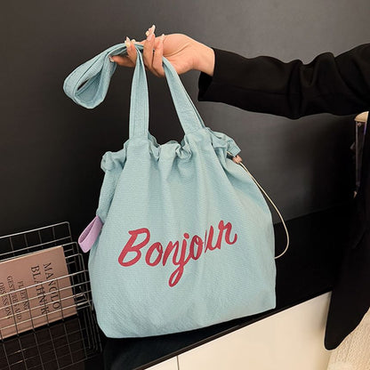 Tote Canvas Lettering Bag