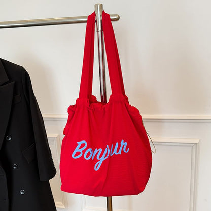 Tote Canvas Lettering Bag