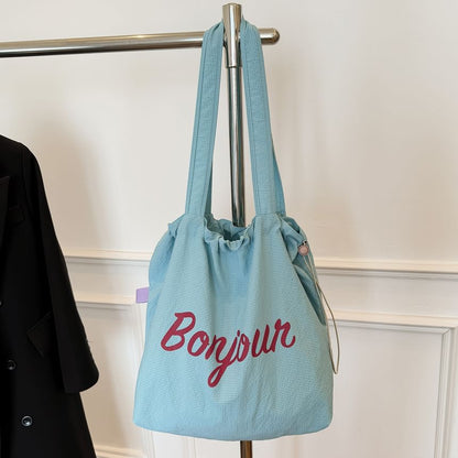 Tote Canvas Lettering Bag