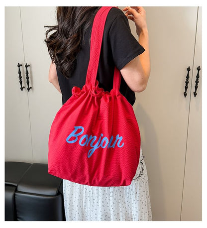 Tote Canvas Lettering Bag