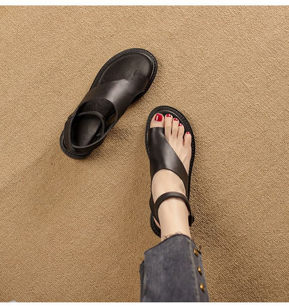 Chunky Heel Thong Sandals