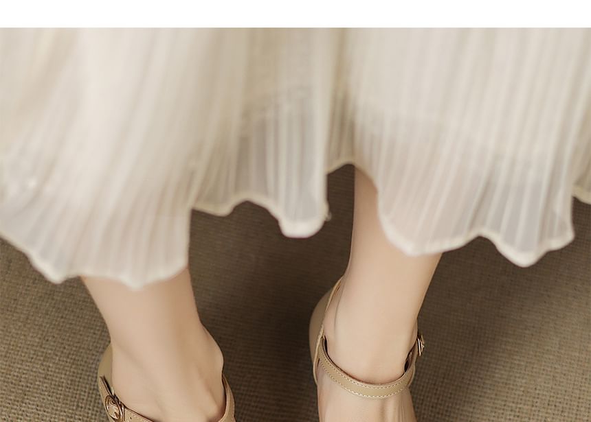 Glitter Low Heel Sandals