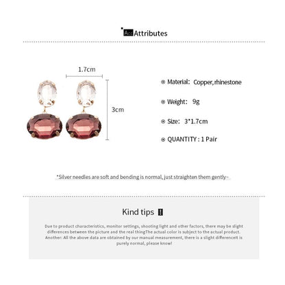 Rhinestone Drop Earring