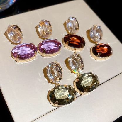 Rhinestone Drop Earring