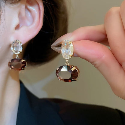 Rhinestone Drop Earring