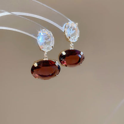Rhinestone Drop Earring