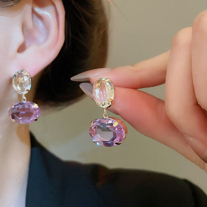 Rhinestone Drop Earring