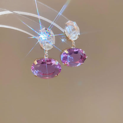 Rhinestone Drop Earring