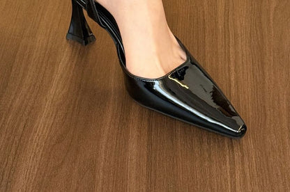 Pointed Toe Ankle Strap High Heel Sandals