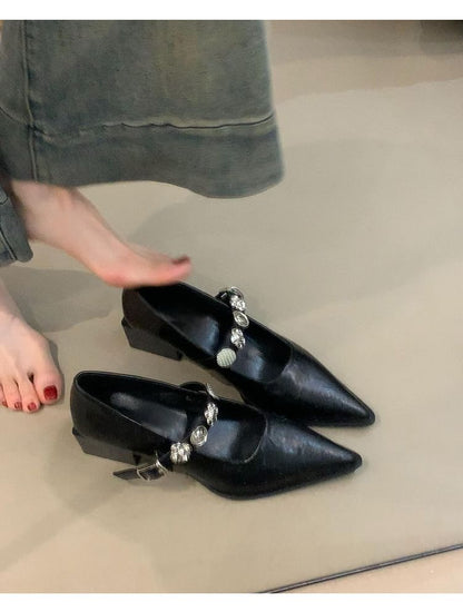 Mary Pointed Shoes Jane Toe